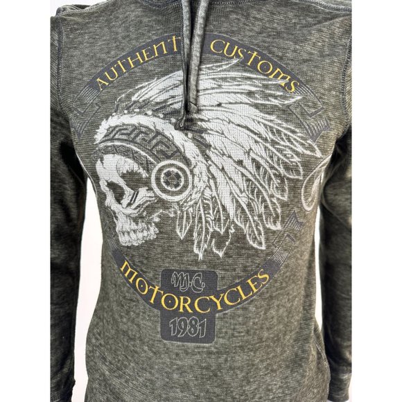 HELIX Printed Long Sleeve Thin Shirt Hoodie Mens Sz Small - Picture 15 of 16